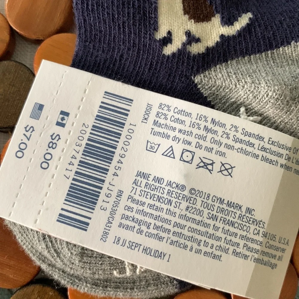 Janie and Jack Baby Boy Bundle 5 Pairs of Socks